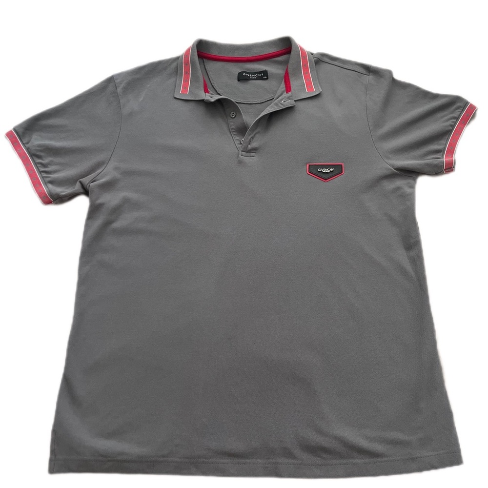 Vintage Gray Givenchy Paris/polo-shirt XXL —